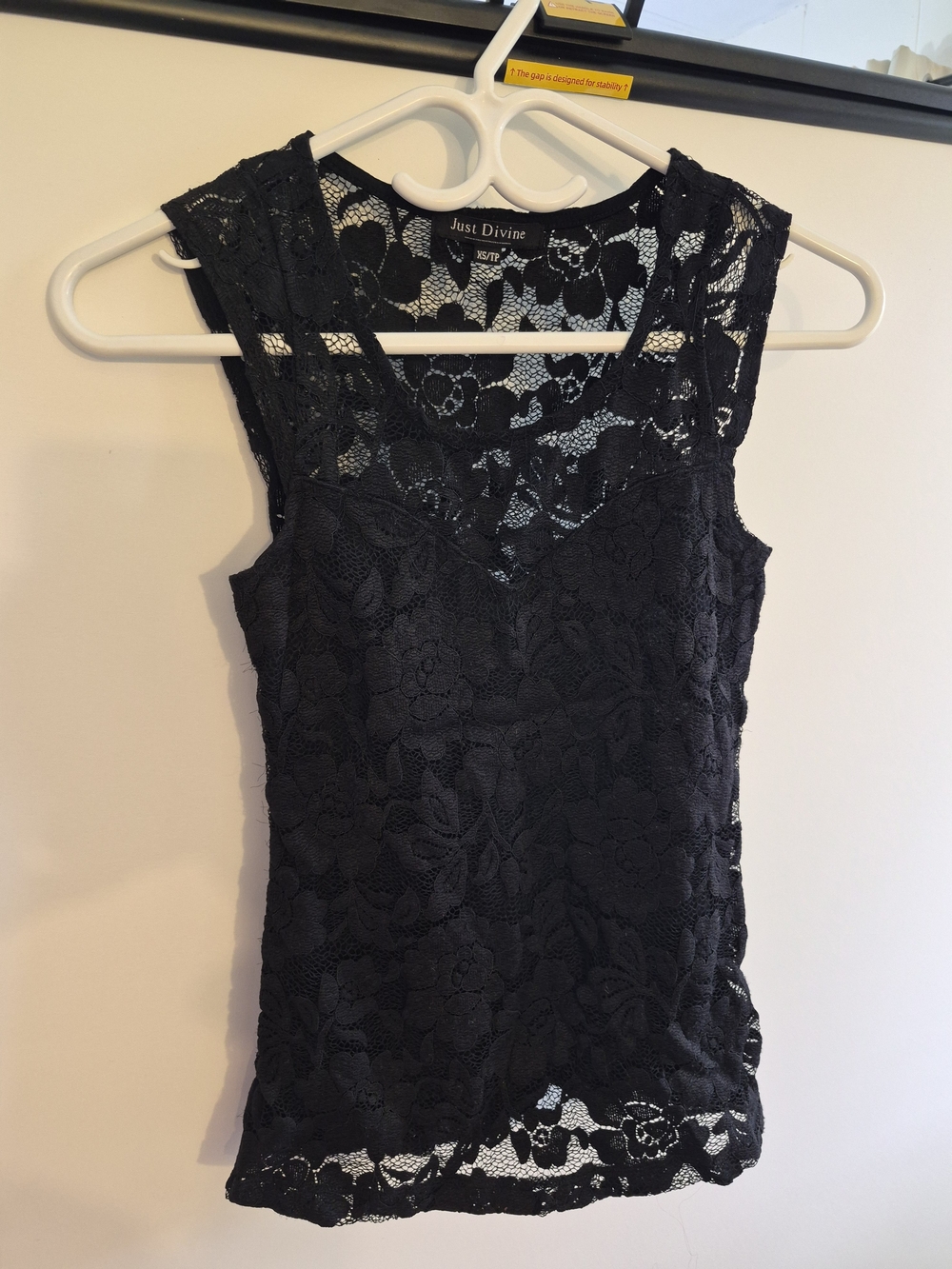 Black Lace Tank Top